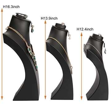 SYYSY Elegant Jewelry Display Bust Stand for Necklaces
