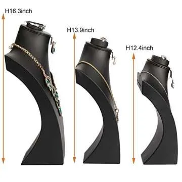 SYYSY Elegant Jewelry Display Bust Stand for Necklaces