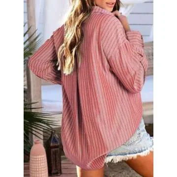 Astylish Ladies Button Down Blouse Stylish and Comfortable