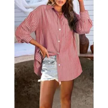 Astylish Ladies Button Down Blouse Stylish and Comfortable