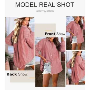 Astylish Ladies Button Down Blouse Stylish and Comfortable