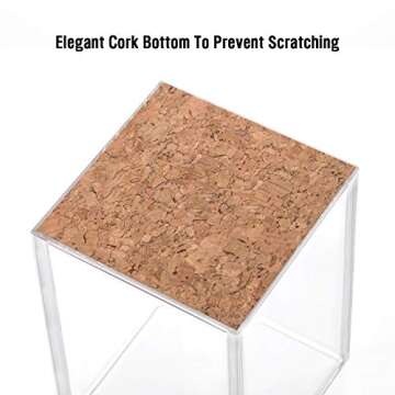 Stylish Rose Gold Acrylic Pencil Holder for Any Space