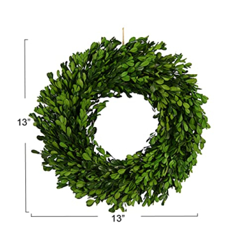 Creative Co-Op Faux Boxwood Wreath for Year-Round Decor