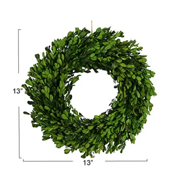 Creative Co-Op Faux Boxwood Wreath for Year-Round Decor