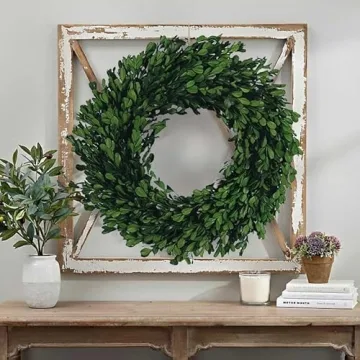 Creative Co-Op Faux Boxwood Wreath for Year-Round Decor