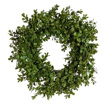 Creative Co-Op Faux Boxwood Wreath for Year-Round Decor