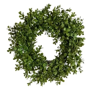 Creative Co-Op Faux Boxwood Wreath for Year-Round Decor