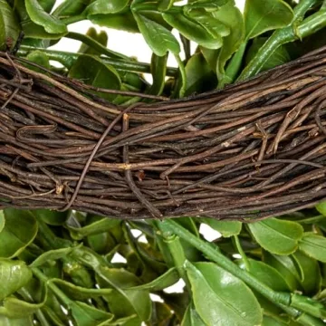 Creative Co-Op Faux Boxwood Wreath for Year-Round Decor