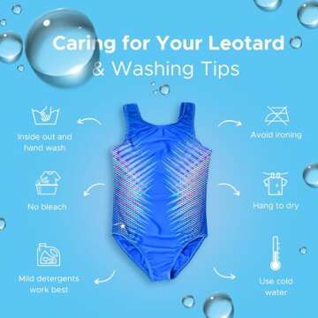 Destira Gymnastics Leotards for Girls, Tiger Stripe, Super Soft Leotards for Women and Girls with Matching Scrunchie, Gymnastics, Dance, Cheer, Yoga, and More, Adult Small