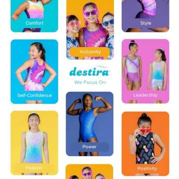 Destira Gymnastics Leotards for Girls, Tiger Stripe, Super Soft Leotards for Women and Girls with Matching Scrunchie, Gymnastics, Dance, Cheer, Yoga, and More, Adult Small
