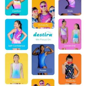 Destira Gymnastics Leotards for Girls, Tiger Stripe, Super Soft Leotards for Women and Girls with Matching Scrunchie, Gymnastics, Dance, Cheer, Yoga, and More, Adult Small