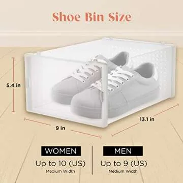 Organize Your Shoes with 12-Pack Stackable Storage Boxes