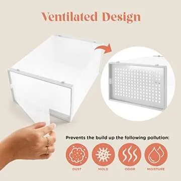 Organize Your Shoes with 12-Pack Stackable Storage Boxes