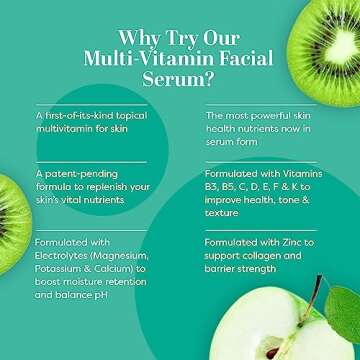 TruSkin Facial Serum with 11 Plant-Derived Vitamins & Minerals for Radiant, Healthy-Looking Skin – Powerful Antioxidants and Nourishing Vitamins for Skin Nutrition, 1 fl oz