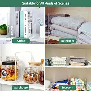 MIVERYEA Acrylic Shelf Dividers for Closet Organization