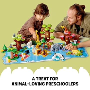 LEGO DUPLO Wild Animals Building Set for Toddlers