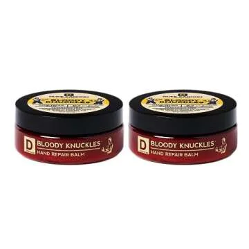 Duke Cannon Bloody Knuckles Hand Repair Balm - Unscented Moisturizer, Repair and Revitalize Dry, Cracked Skin, Ideal for Workers and Fighters, 5 oz. (2 Pack)