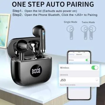 Bluetooth 5.4 Wireless Earbuds with HiFi Sound and 40H Playtime