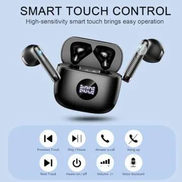 Bluetooth 5.4 Wireless Earbuds with HiFi Sound and 40H Playtime