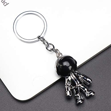 Astronaut Keychain - MUAMAX Silver Spacemen Accessory