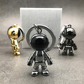 Astronaut Keychain - MUAMAX Silver Spacemen Accessory