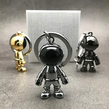 Astronaut Keychain - MUAMAX Silver Spacemen Accessory