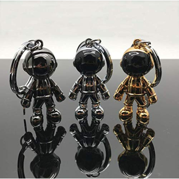 Astronaut Keychain - MUAMAX Silver Spacemen Accessory