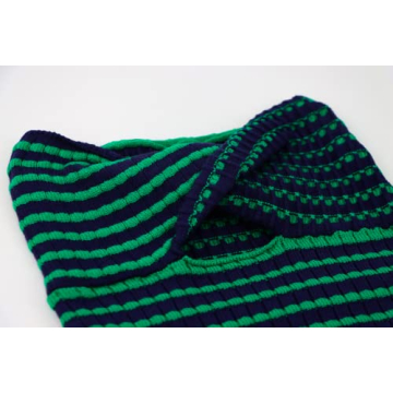 MISSACTIVER Striped Knit Bandeau Top for Party Wear