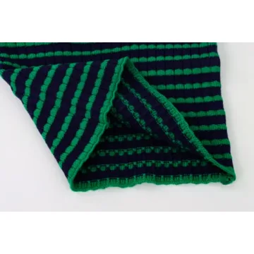 MISSACTIVER Striped Knit Bandeau Top for Party Wear