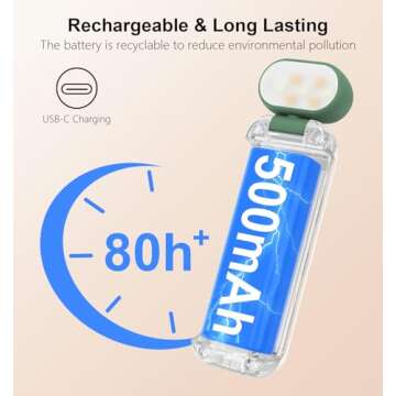 Rechargeable Gritin Reading Light - Eye Caring & Portable