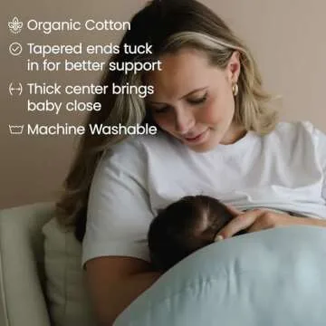 Snuggle Me Organic Nursing Pillow | Bottle & Breastfeeding Pillow with Organic Cotton Cover & Fiberf...