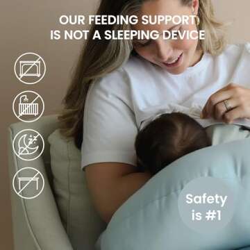 snuggle me Organic Nursing Pillow | Bottle & Breastfeeding Pillow with Organic Cotton Cover & Fiberfill, Machine Washable Feeding Pillow, Newborn Essentials Must Haves (Bluebell)