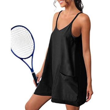NATRAKI Athletic Dress Mini Dress with Built-in Shorts