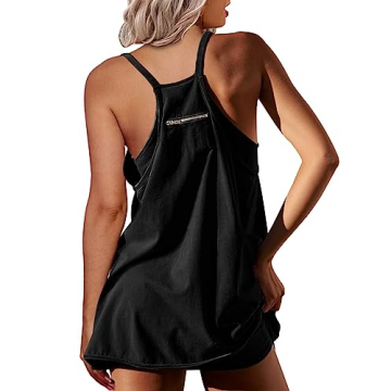 NATRAKI Athletic Dress Mini Dress with Built-in Shorts