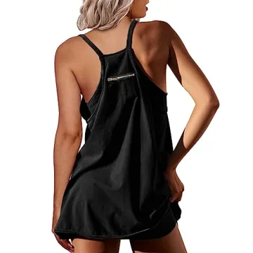 NATRAKI Athletic Dress Mini Dress with Built-in Shorts