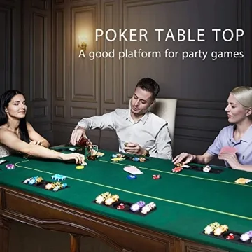 VIVOHOME Foldable 8-Player Poker Tabletop with Bag
