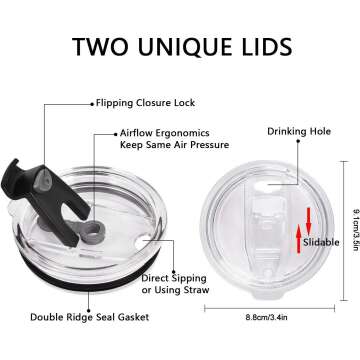 Qtencas Travel Tumblers for New Parents - 20oz Set