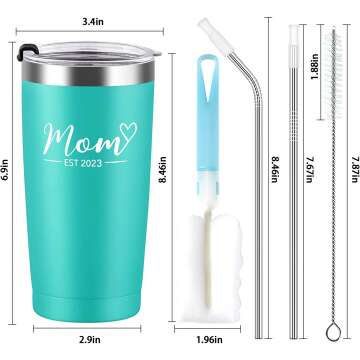 Qtencas Travel Tumblers for New Parents - 20oz Set