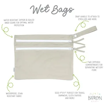 Stylish BapronBaby Wet Dry Bag for Diapers & Travel