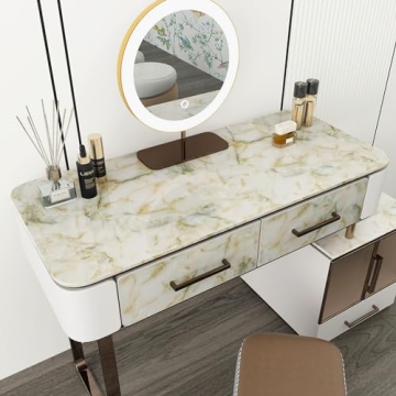 BOMENG 16"x354" Marble Contact Paper for Elegant Home Decor