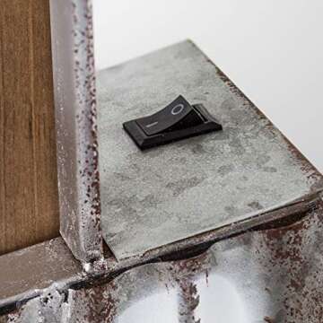 American Art Decor Vintage LED Marquee Wall Decor - Retro Wall Sign w/LED Light Bulbs - Battery Operated Metal Wall Art for Bar, Man Cave, Garage, Game Room & More (Beer on Tap, 30” x 10.25” x 4.5”)