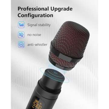 ROUWU Wireless Microphones for Ultimate Karaoke Fun
