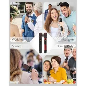 ROUWU Wireless Microphones for Ultimate Karaoke Fun