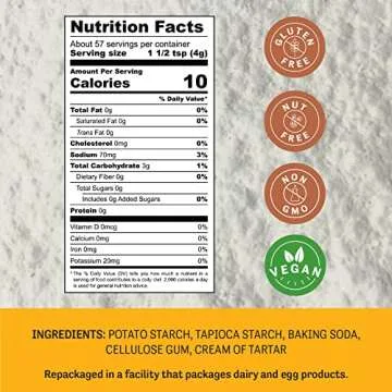 Judee's Vegan Egg Replacer Powder - 8 oz - Baking Supplies - Delicious and 100% Gluten-Free - Great ...