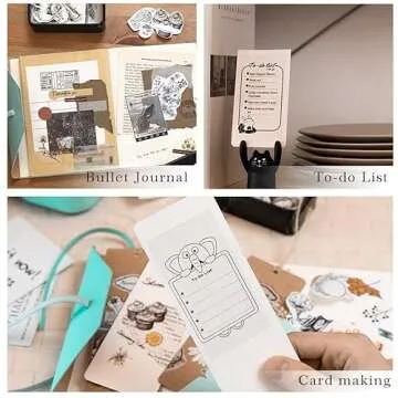 Mini Printer Sticker Thermal Printer with 1 Roll Paper, Bluetooth Portable Phone Printer, Study Printer Ideal for Notes, Pictures, Journals, DIY, Compatible with Smartphone & Tablet