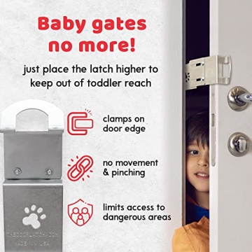 TheDoorLatch Adjustable Steel Cat Door Latch for Pets