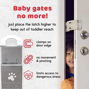 TheDoorLatch Adjustable Steel Cat Door Latch for Pets