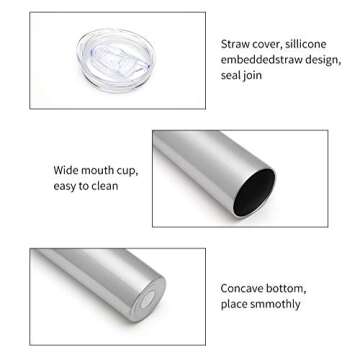 HASLE OUTFITTERS 20oz Insulated Tumblers Set for Travel