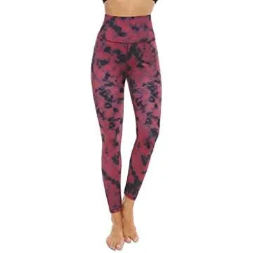 VOEONS High Waisted Printed Yoga Pants with Pockets