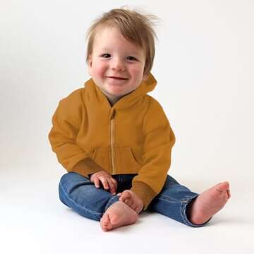 ZOELNIC Toddler baby boy clothes infant fall winter jacket hoodie sweatshirt tops COOL LITTLE DUDE l...